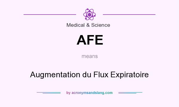 What does AFE mean? It stands for Augmentation du Flux Expiratoire