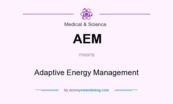 What does AEM mean? It stands for Adaptive Energy Management