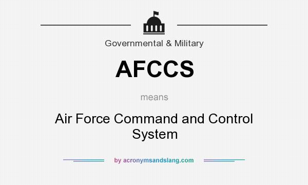 What does AFCCS mean? It stands for Air Force Command and Control System