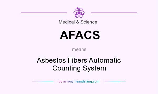 What does AFACS mean? It stands for Asbestos Fibers Automatic Counting System