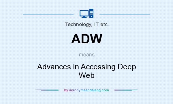 What does ADW mean? It stands for Advances in Accessing Deep Web