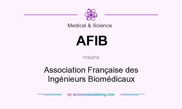 What does AFIB mean? It stands for Association Française des Ingénieurs Biomédicaux