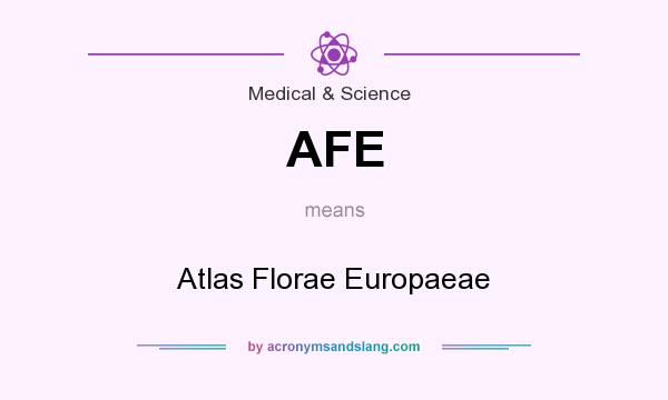 What does AFE mean? It stands for Atlas Florae Europaeae