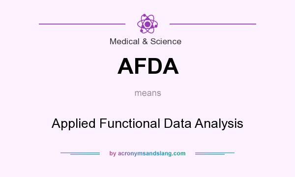 What does AFDA mean? It stands for Applied Functional Data Analysis