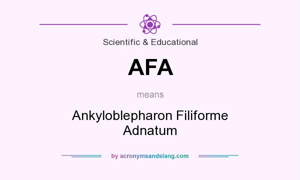 What does AFA mean? It stands for Ankyloblepharon Filiforme Adnatum
