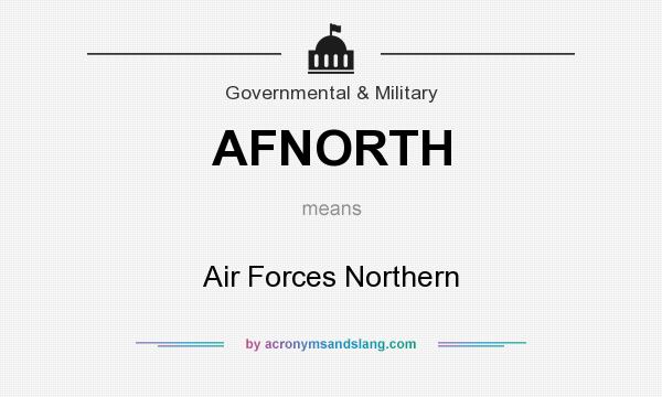 What does AFNORTH mean? It stands for Air Forces Northern