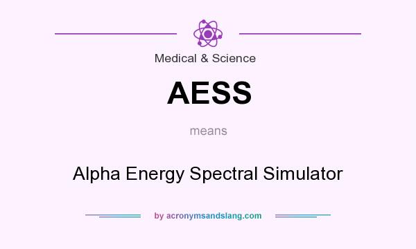 What does AESS mean? It stands for Alpha Energy Spectral Simulator