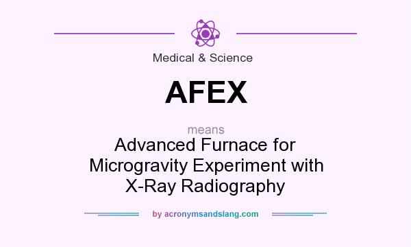 What does AFEX mean? It stands for Advanced Furnace for Microgravity Experiment with X-Ray Radiography