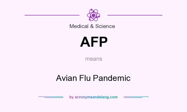 What does AFP mean? It stands for Avian Flu Pandemic