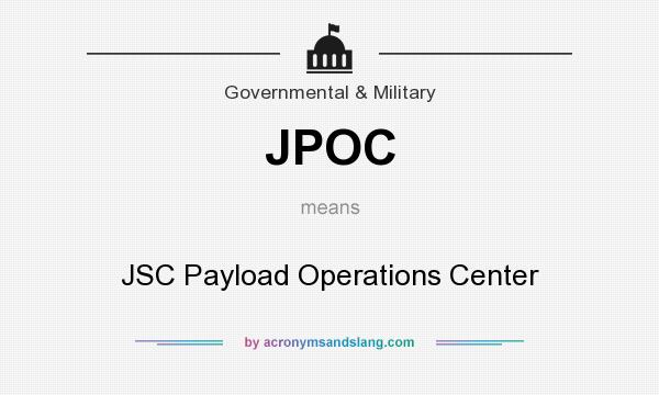 What does JPOC mean? It stands for JSC Payload Operations Center