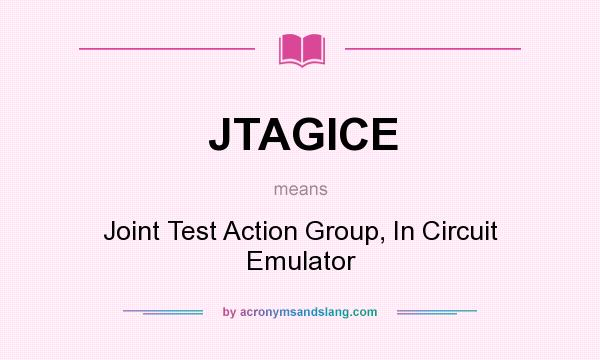 What does JTAGICE mean? It stands for Joint Test Action Group, In Circuit Emulator
