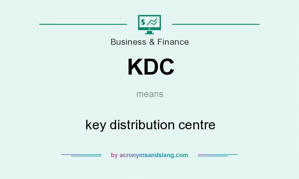 What does KDC mean? It stands for key distribution centre