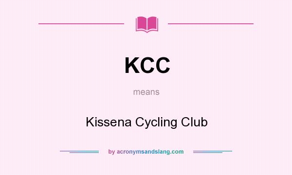 What does KCC mean? It stands for Kissena Cycling Club