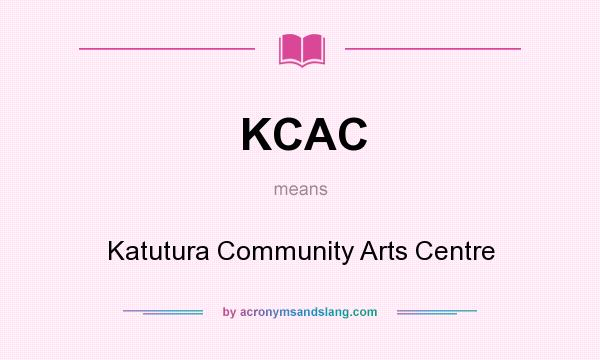 What does KCAC mean? It stands for Katutura Community Arts Centre