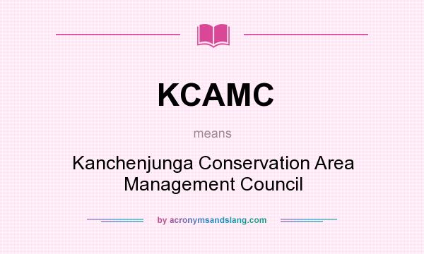 What does KCAMC mean? It stands for Kanchenjunga Conservation Area Management Council