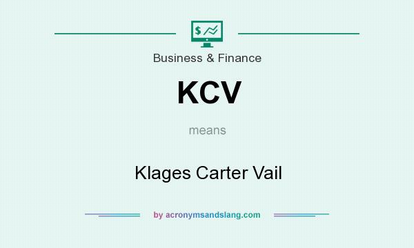 What does KCV mean? It stands for Klages Carter Vail