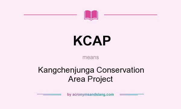 What does KCAP mean? It stands for Kangchenjunga Conservation Area Project