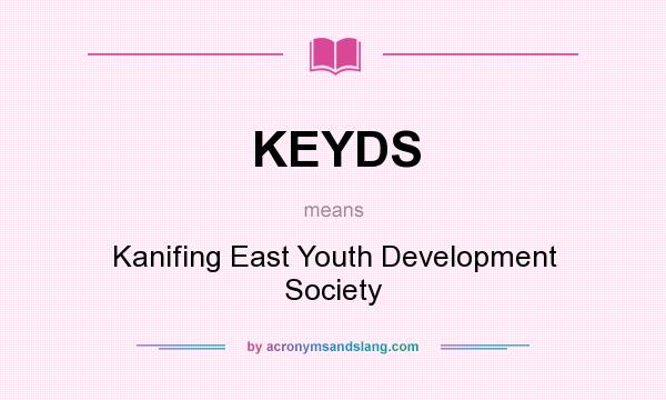 What does KEYDS mean? It stands for Kanifing East Youth Development Society