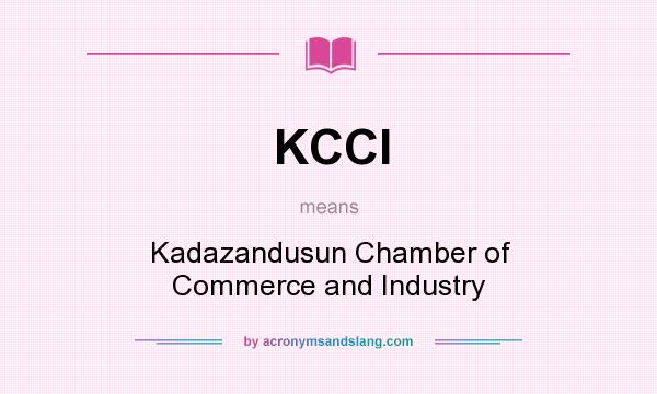What does KCCI mean? It stands for Kadazandusun Chamber of Commerce and Industry