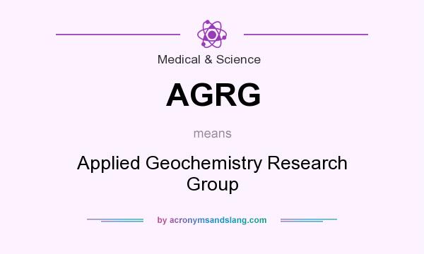 What does AGRG mean? It stands for Applied Geochemistry Research Group