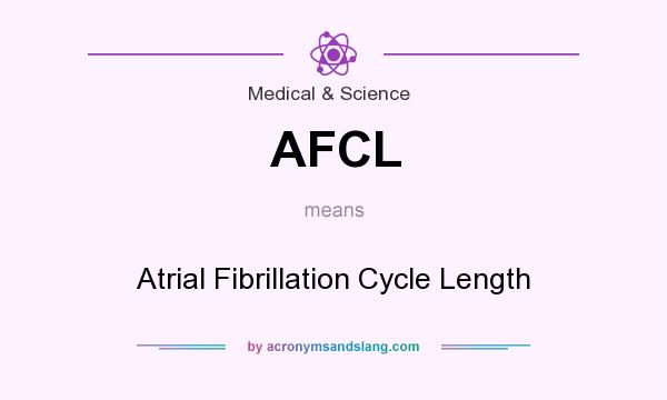 What does AFCL mean? It stands for Atrial Fibrillation Cycle Length