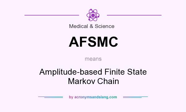 What does AFSMC mean? It stands for Amplitude-based Finite State Markov Chain