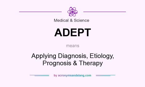 What does ADEPT mean? It stands for Applying Diagnosis, Etiology, Prognosis & Therapy