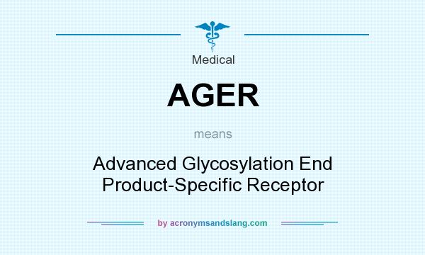 What does AGER mean? It stands for Advanced Glycosylation End Product-Specific Receptor