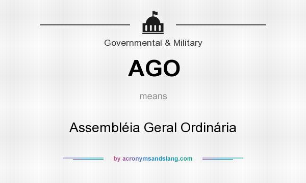 What does AGO mean? It stands for Assembléia Geral Ordinária