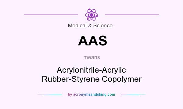 What does AAS mean? It stands for Acrylonitrile-Acrylic Rubber-Styrene Copolymer