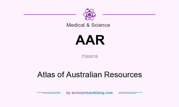 What does AAR mean? It stands for Atlas of Australian Resources