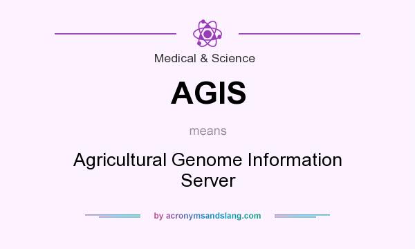 What does AGIS mean? It stands for Agricultural Genome Information Server