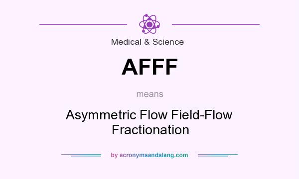 What does AFFF mean? It stands for Asymmetric Flow Field-Flow Fractionation