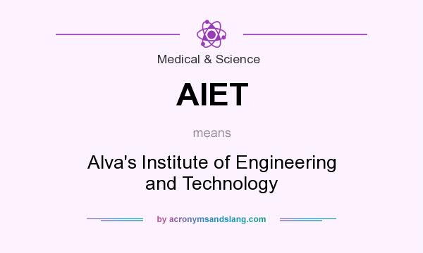 What does AIET mean? It stands for Alva`s Institute of Engineering and Technology