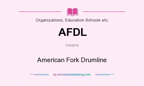 What does AFDL mean? It stands for American Fork Drumline