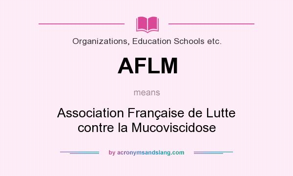 What does AFLM mean? It stands for Association Française de Lutte contre la Mucoviscidose