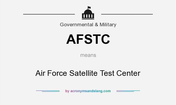 What does AFSTC mean? It stands for Air Force Satellite Test Center