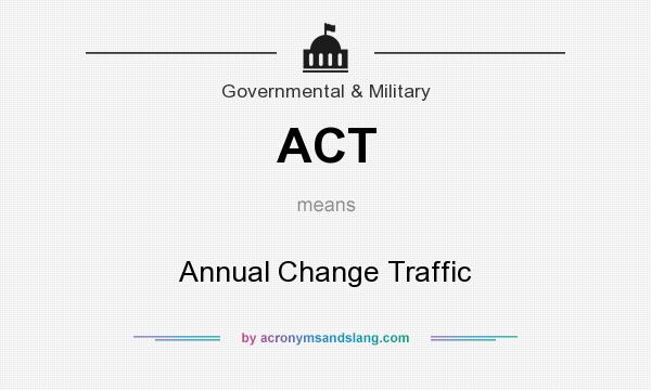 What does ACT mean? It stands for Annual Change Traffic
