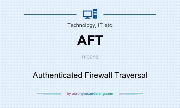 What does AFT mean? It stands for Authenticated Firewall Traversal