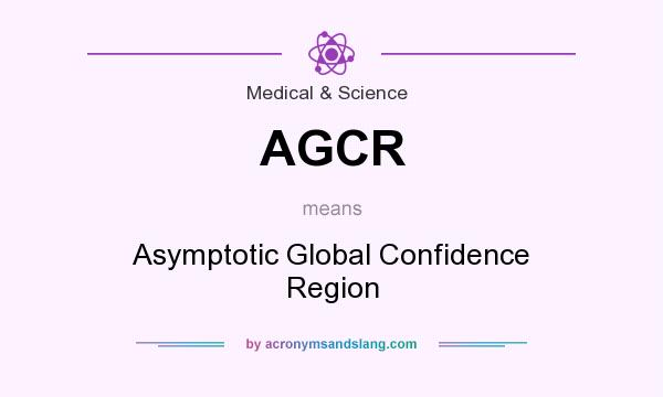 What does AGCR mean? It stands for Asymptotic Global Confidence Region
