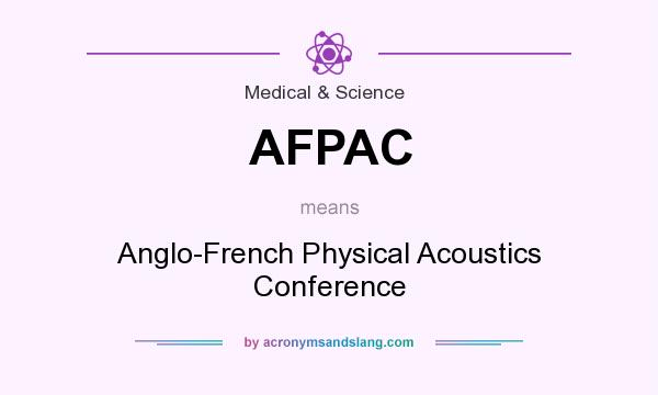 What does AFPAC mean? It stands for Anglo-French Physical Acoustics Conference