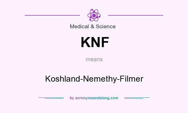 What does KNF mean? It stands for Koshland-Nemethy-Filmer