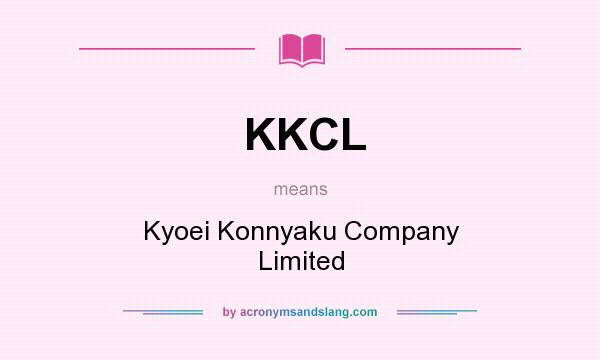 What does KKCL mean? It stands for Kyoei Konnyaku Company Limited