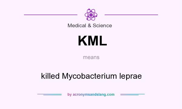 What does KML mean? It stands for killed Mycobacterium leprae