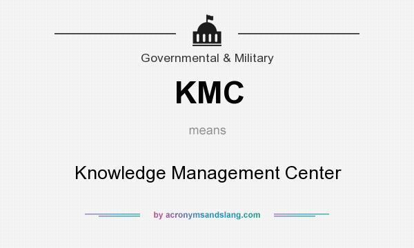What does KMC mean? It stands for Knowledge Management Center