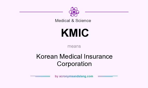 What does KMIC mean? It stands for Korean Medical Insurance Corporation
