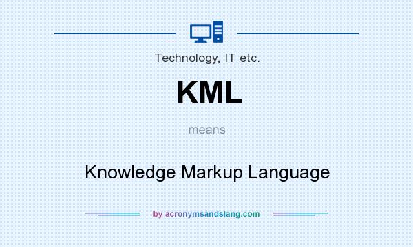 What does KML mean? It stands for Knowledge Markup Language