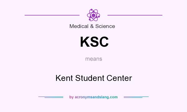 What does KSC mean? It stands for Kent Student Center