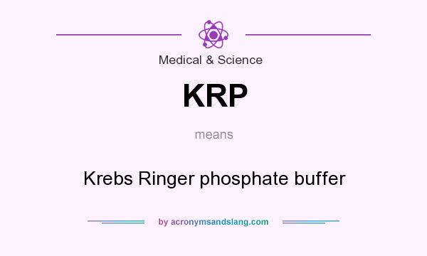 What does KRP mean? It stands for Krebs Ringer phosphate buffer