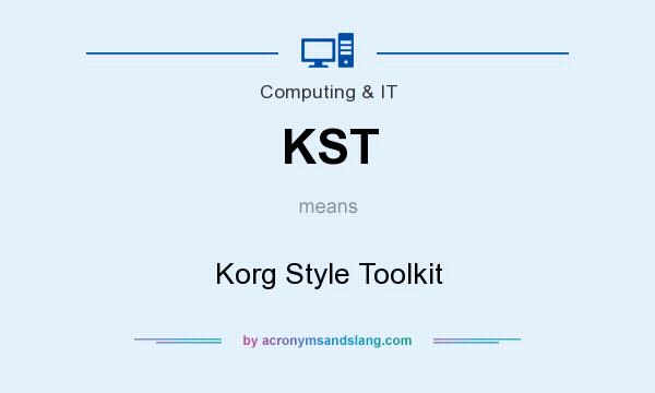 What does KST mean? It stands for Korg Style Toolkit